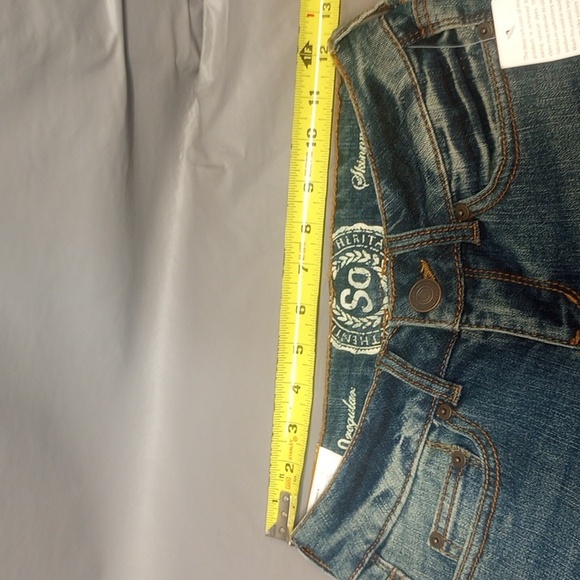 SO Authentic American Heritage Skinny Jeans size 0 regular 400 dark worn (NWT) - Picture 12 of 14